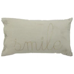 3S. x Home Coussin rectangulaire en gaze de coton Vert Best