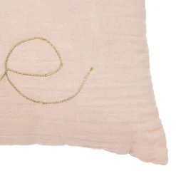 3S. x Home Coussin rectangulaire en gaze de coton Rose Outlet