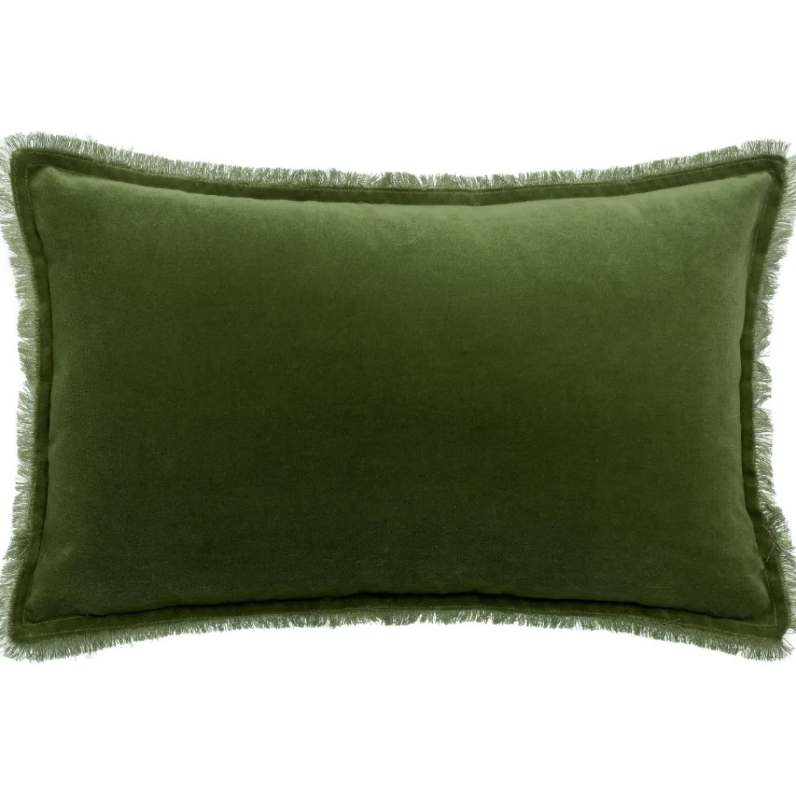 Maison Vivaraise Coussin uni Fara Eucalyptus 30 x 50 Outlet