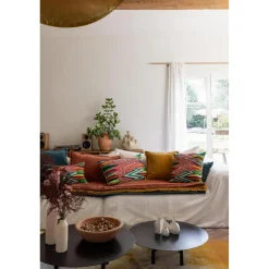 Maison Vivaraise Coussin uni Fara Safran 40 x 65 New