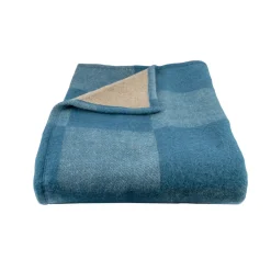 Toison d’or Couverture et chemin de lit à motif damier réversible VERSAILLES CEDRE BIZET Hot