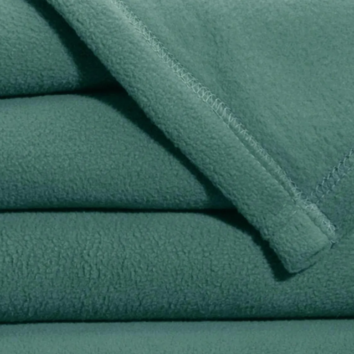 Becquet Couure POLAIRE unie microfibre tempérée eucalyptus Vert Outlet