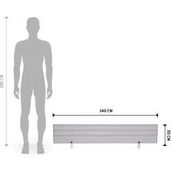 ALTEREGO Écran de séparation 'PAVU' pour bureau Outlet