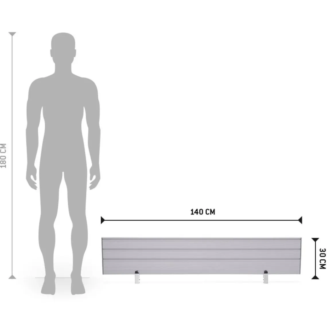 ALTEREGO Écran de séparation 'PAVU' pour bureau Outlet
