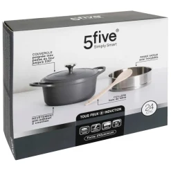 3S. x Home Cuiseur vapeur fonte d'aluminium gris Outlet