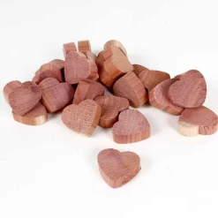 Becquet Cœurs en cèdre rouge - Lot de 24 Sale