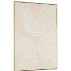 Macabane Décoration murale A lignes abstraites, cadre naturel HOMER Hot