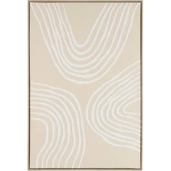 Macabane Décoration murale A lignes abstraites, cadre naturel HOMER Hot