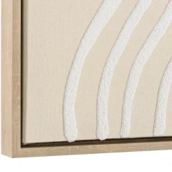 Macabane Décoration murale A lignes abstraites, cadre naturel HOMER Hot