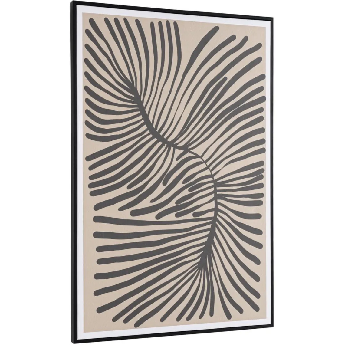 Macabane Décoration murale B en papier japonais, cadre noir HOMER New