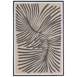 Macabane Décoration murale B en papier japonais, cadre noir HOMER New