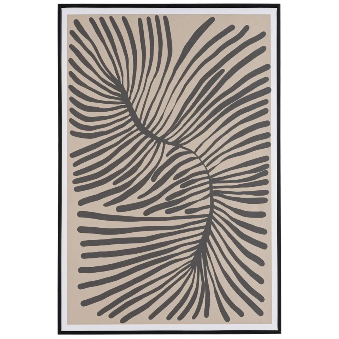 Macabane Décoration murale B en papier japonais, cadre noir HOMER New