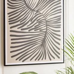 Macabane Décoration murale B en papier japonais, cadre noir HOMER New