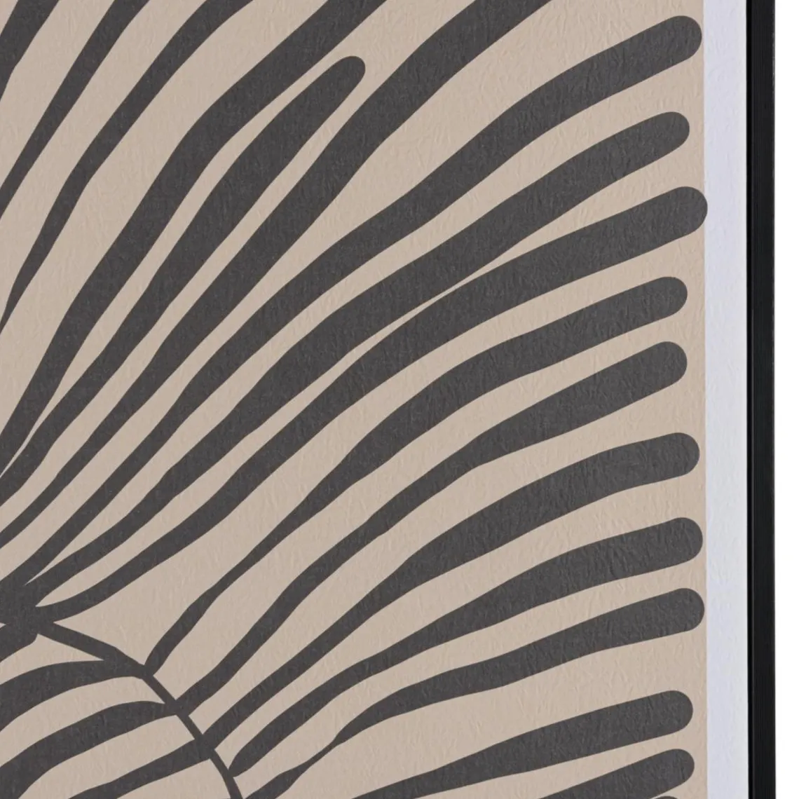 Macabane Décoration murale B en papier japonais, cadre noir HOMER New