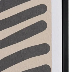 Macabane Décoration murale B en papier japonais, cadre noir HOMER New