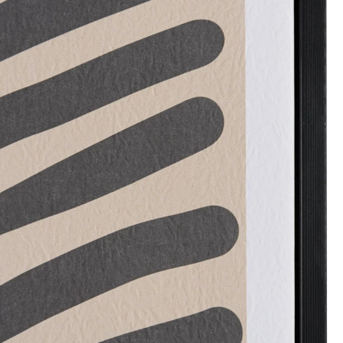 Macabane Décoration murale B en papier japonais, cadre noir HOMER New