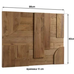 Macabane Décoration murale B formes géométriques en Pin recyclé SANDY Marron Online