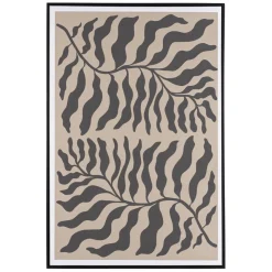 Macabane Décoration murale C en papier japonais, cadre noir HOMER Clearance