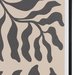 Macabane Décoration murale C en papier japonais, cadre noir HOMER Clearance