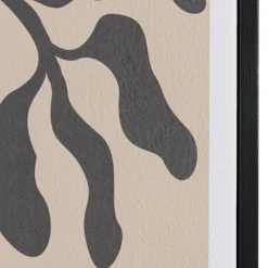 Macabane Décoration murale C en papier japonais, cadre noir HOMER Clearance