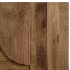 Macabane Décoration murale D formes géométriques en Pin recyclé SANDY Marron