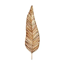 Becquet Décoration murale en jacynthe et structure metal PALMETTE FEUILLE New