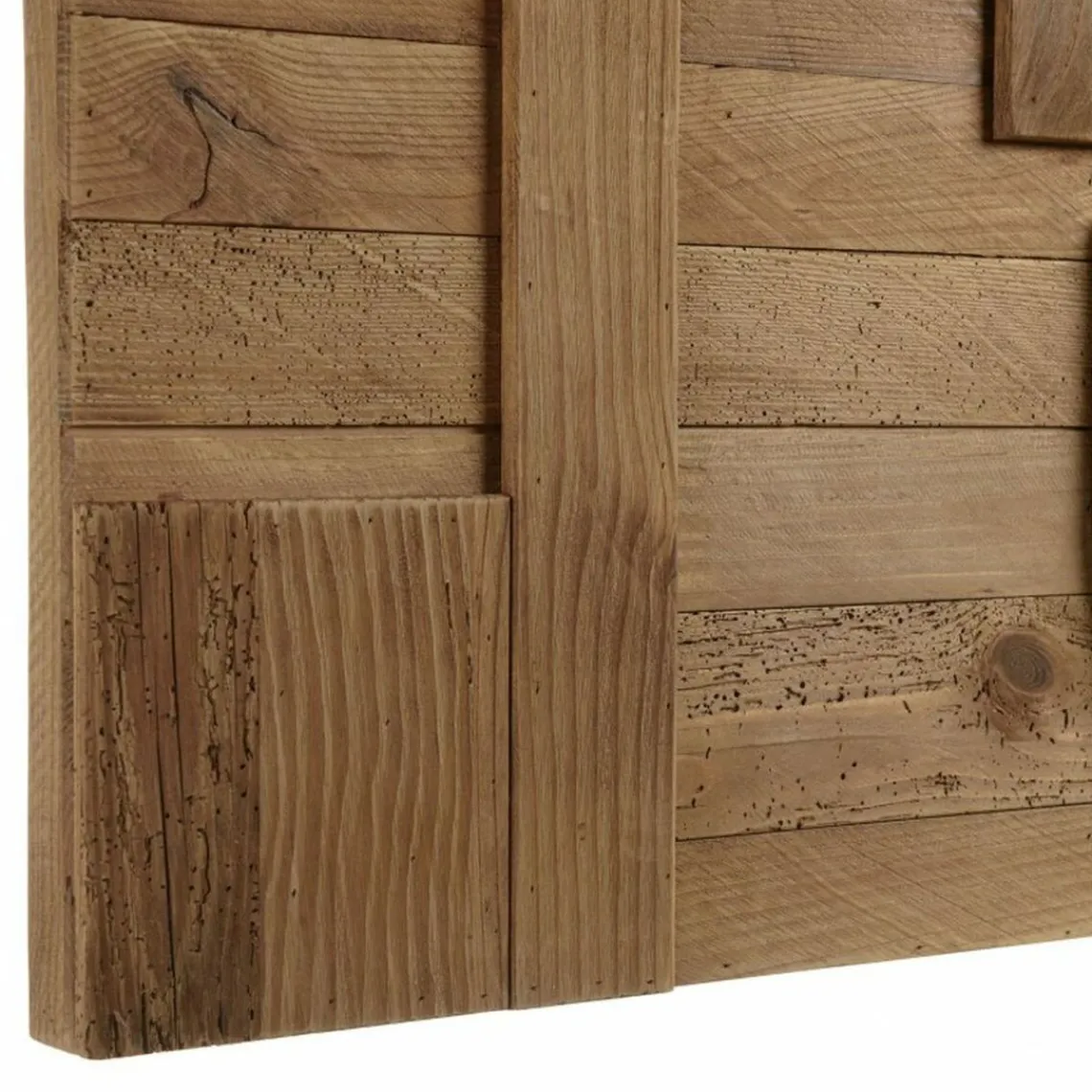 Macabane Décoration murale en pin recyclé formes géométriques SANDY marron