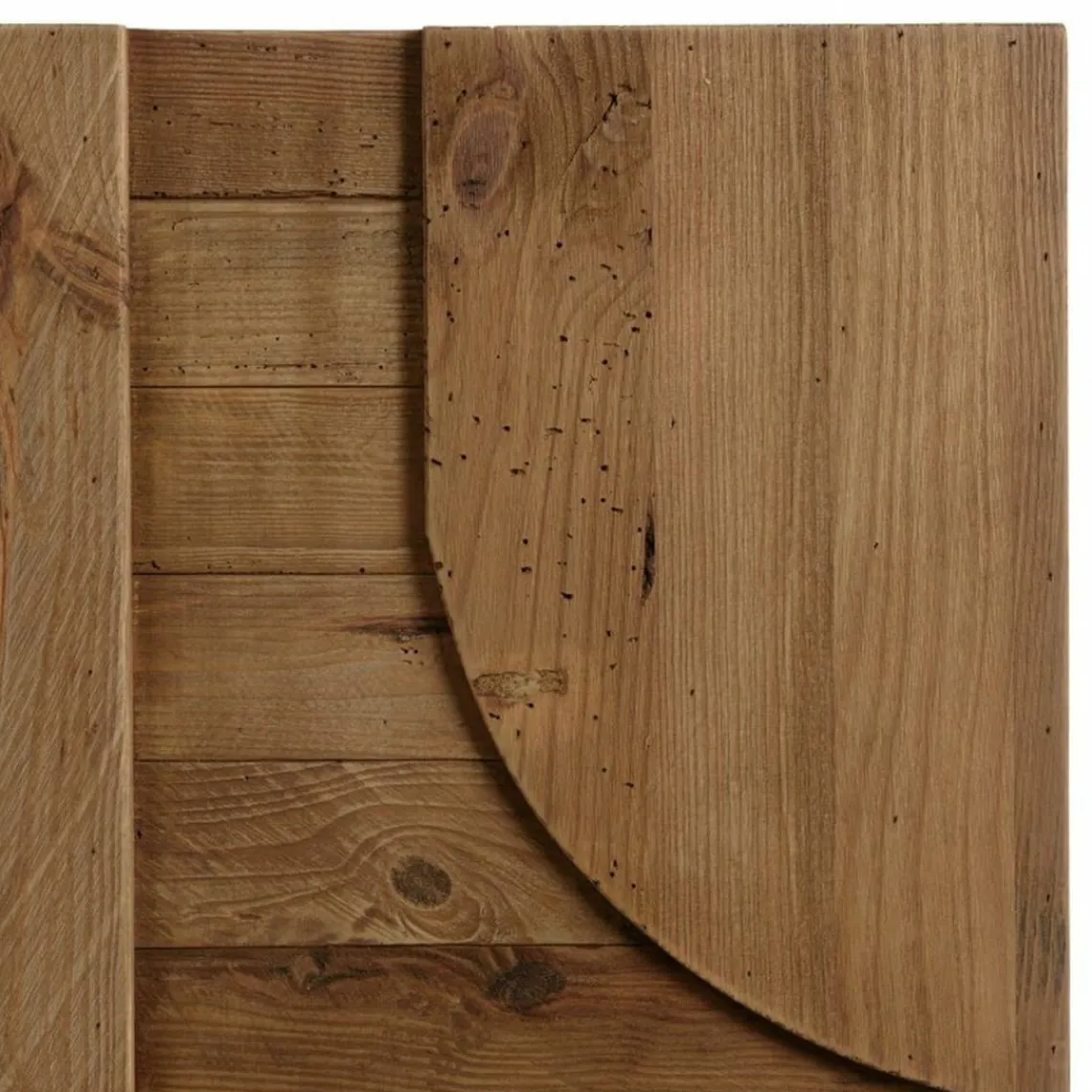 Macabane Décoration murale en pin recyclé formes géométriques SANDY marron