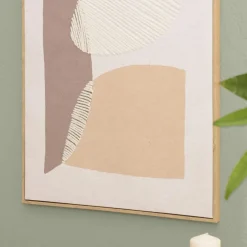 Macabane Décoration murale formes abstraites n°1, cadre naturel HOMER Hot