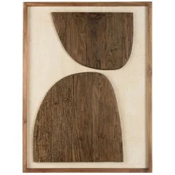 Macabane Décoration murale formes sur fond blanc en Pin recyclé SANDY Online