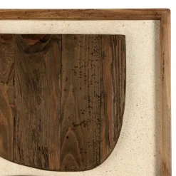 Macabane Décoration murale formes sur fond blanc en Pin recyclé SANDY Online