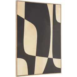 Macabane Décoration murale imprimés abstraits, cadre naturel HOMER New