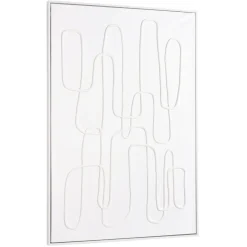 Macabane Décoration murale lignes abstraites n°1, cadre blanc HOMER Online