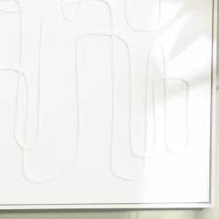 Macabane Décoration murale lignes abstraites n°1, cadre blanc HOMER Online