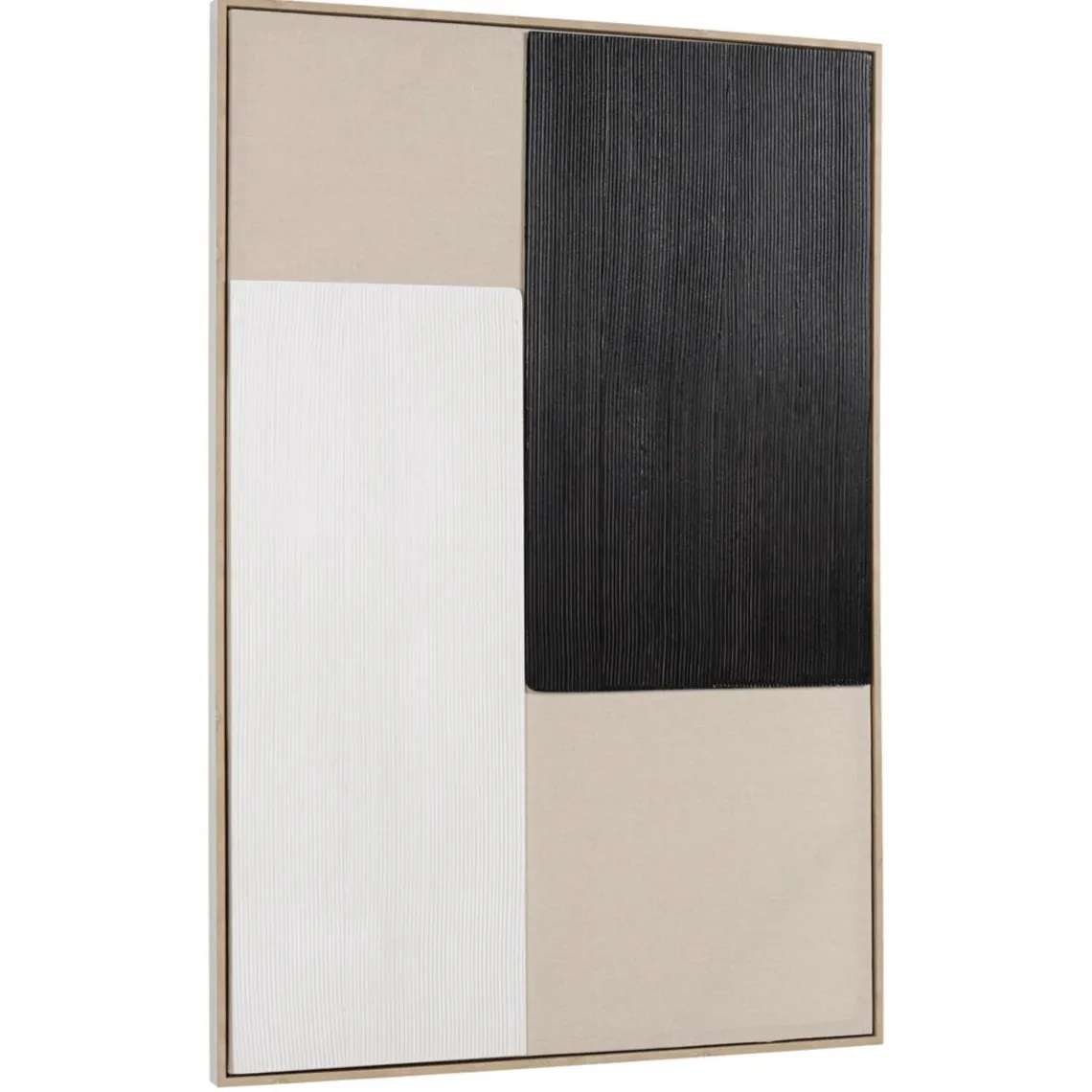 Macabane Décoration murale mix matières, cadre bicolore HOMER Hot