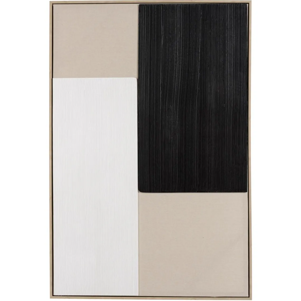 Macabane Décoration murale mix matières, cadre bicolore HOMER Hot