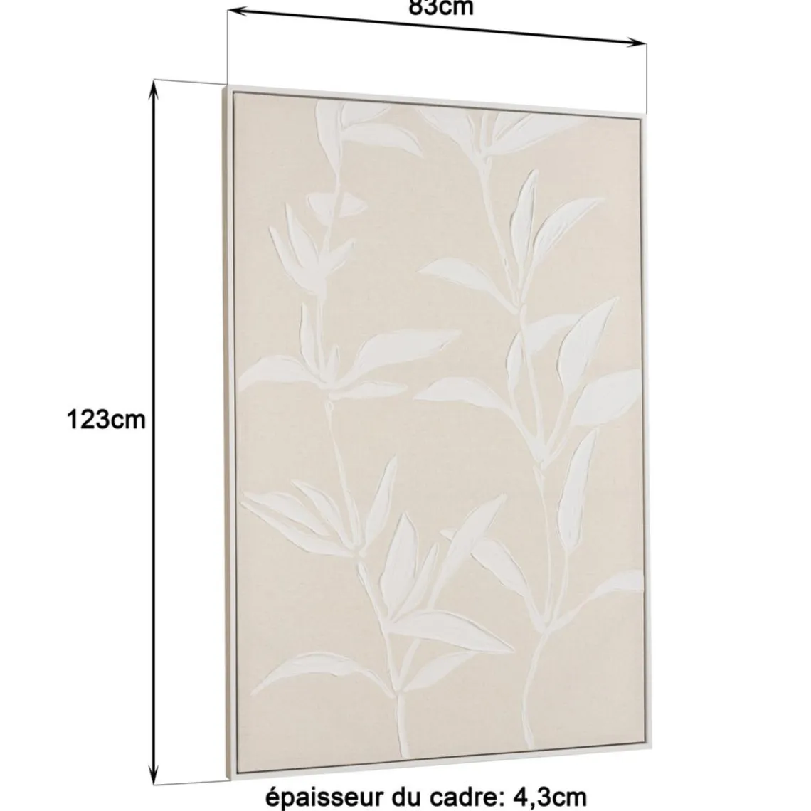 Macabane Décoration murale motifs fleurs n°2, cadre naturel HOMER Online