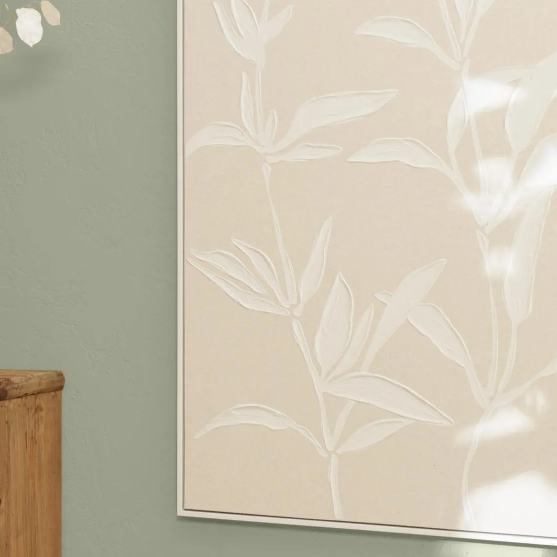 Macabane Décoration murale motifs fleurs n°2, cadre naturel HOMER Online