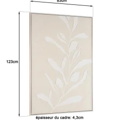 Macabane Décoration murale motifs fleurs n°1, cadre naturel HOMER Best