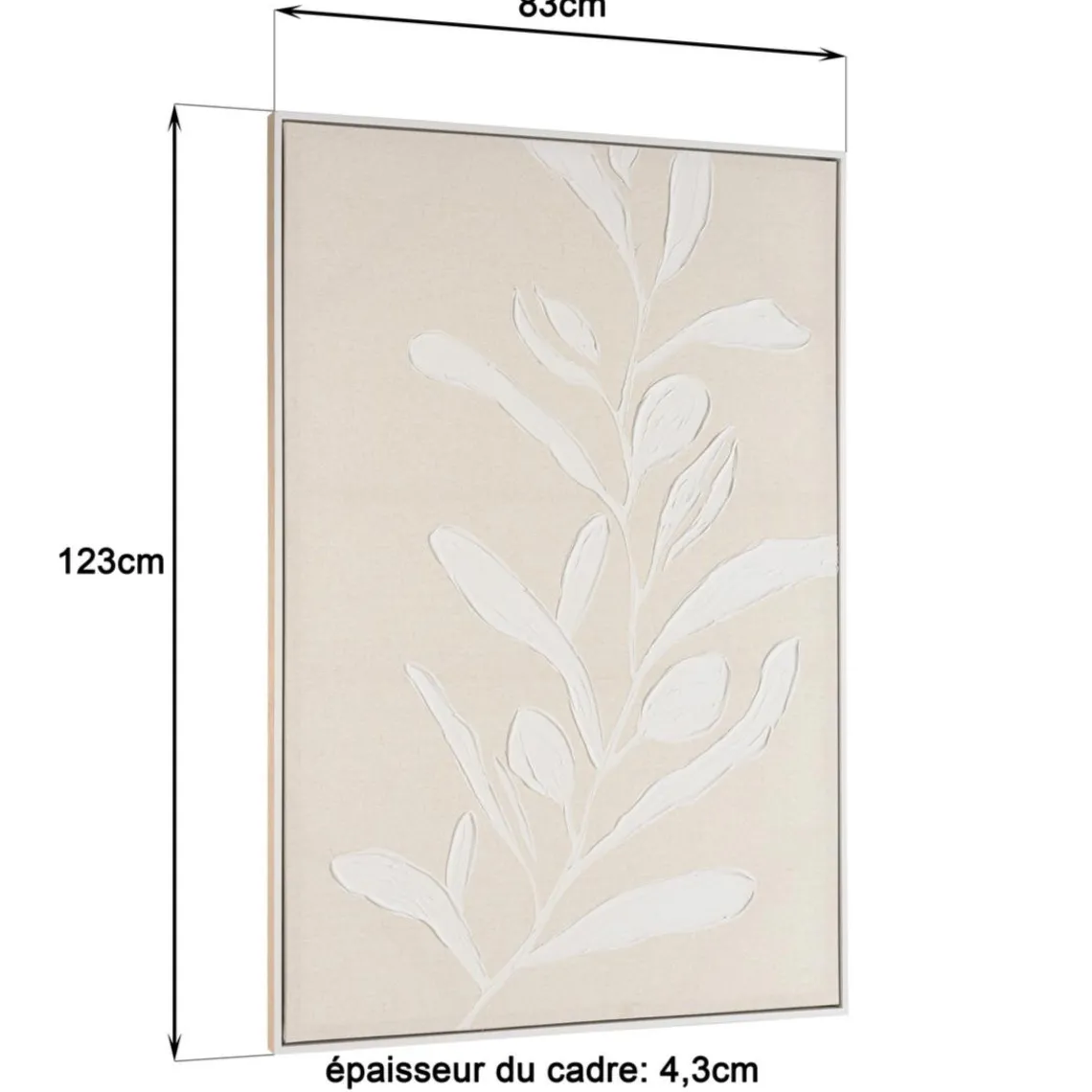 Macabane Décoration murale motifs fleurs n°1, cadre naturel HOMER Best