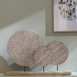 Today Deco a poser Beige Bois de manguier FACTORY - 3 pièces Best