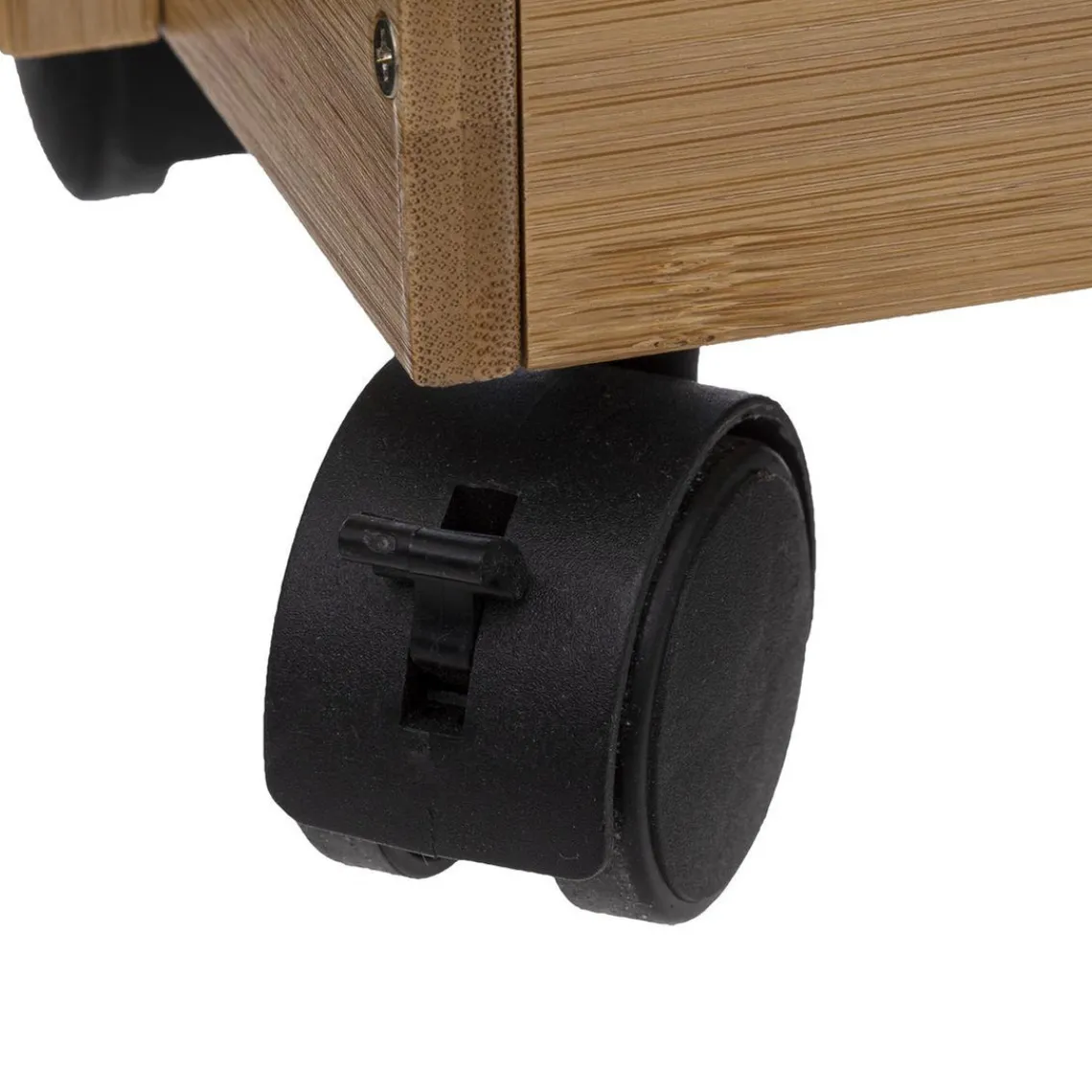 3S. x Home Desserte à roulette 4 niveaux en bambou Best