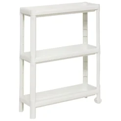 3S. x Home Desserte à roulettes 3 niveaux blanc New