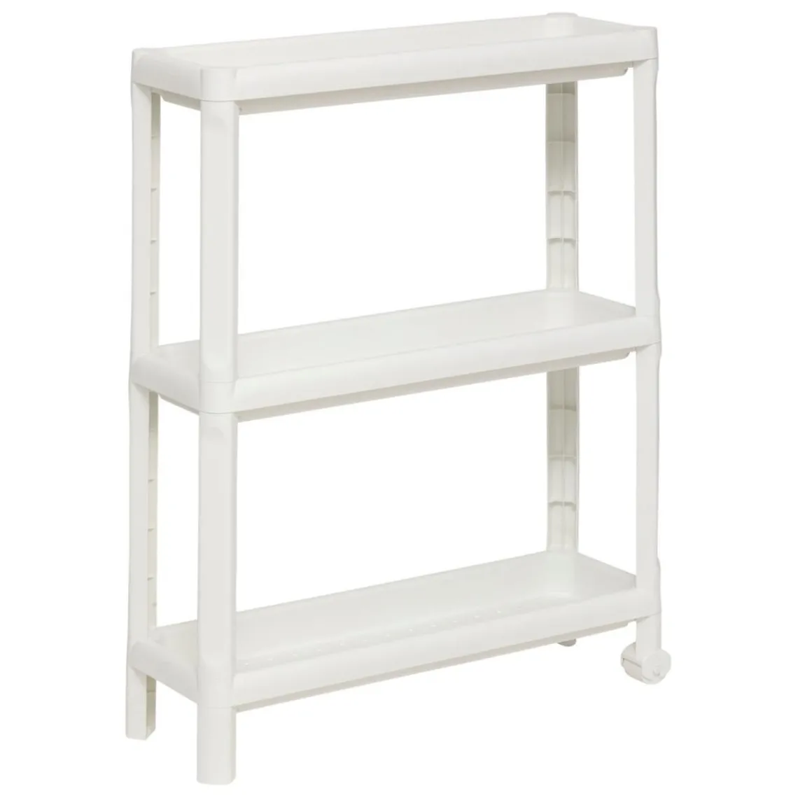 3S. x Home Desserte à roulettes 3 niveaux blanc New