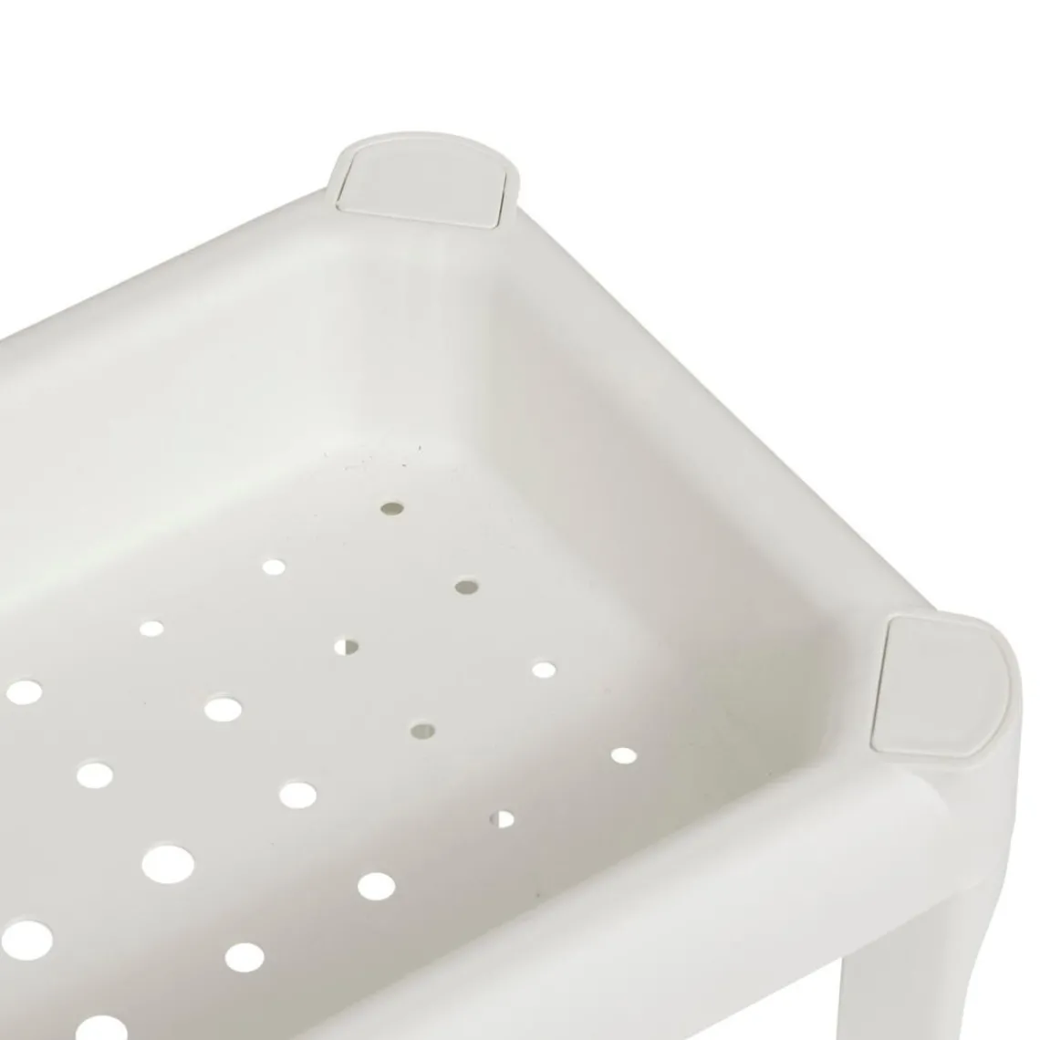 3S. x Home Desserte à roulettes 3 niveaux blanc New