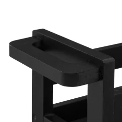 3S. x Home Desserte à roulettes 3 niveaux Noir Best