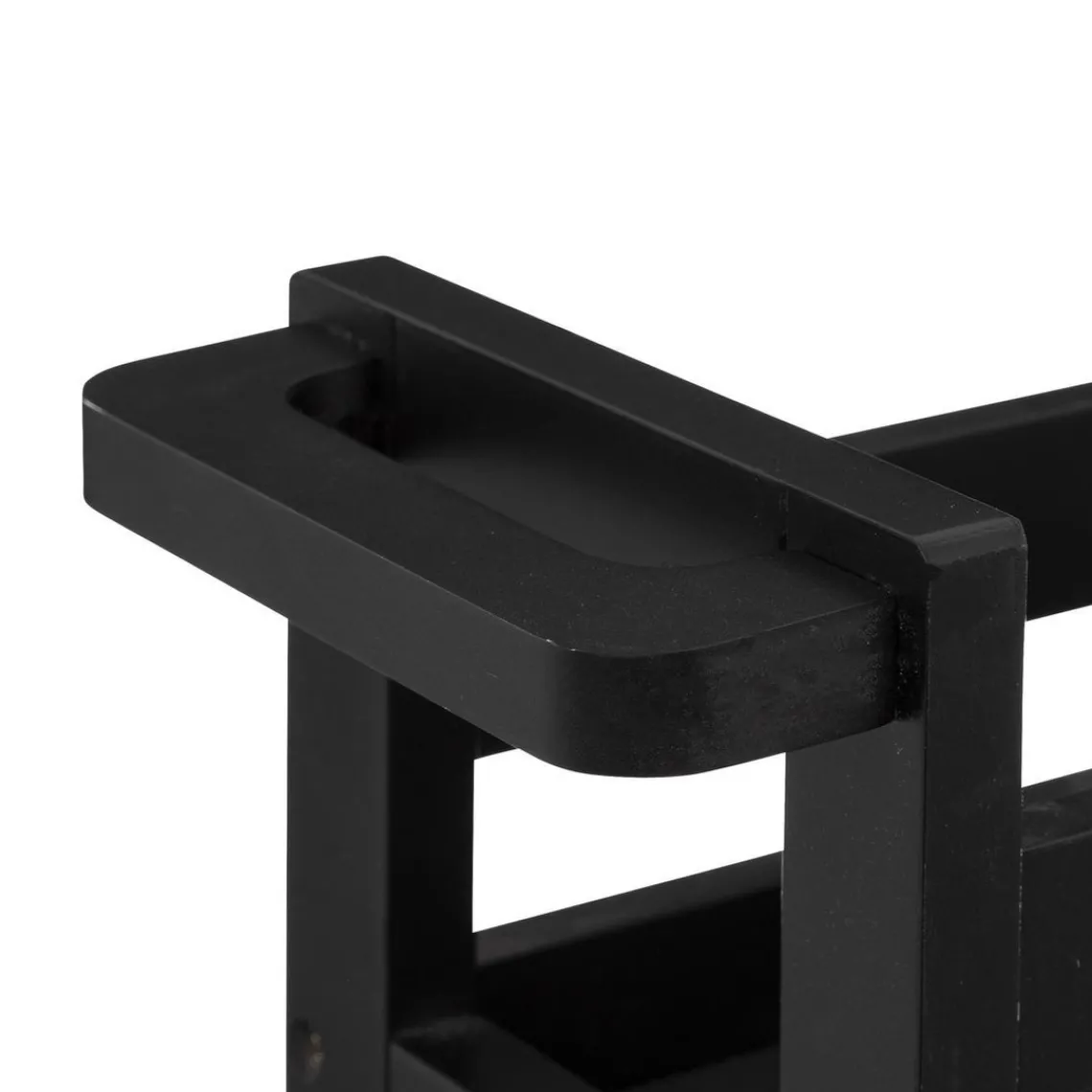 3S. x Home Desserte à roulettes 3 niveaux Noir Best