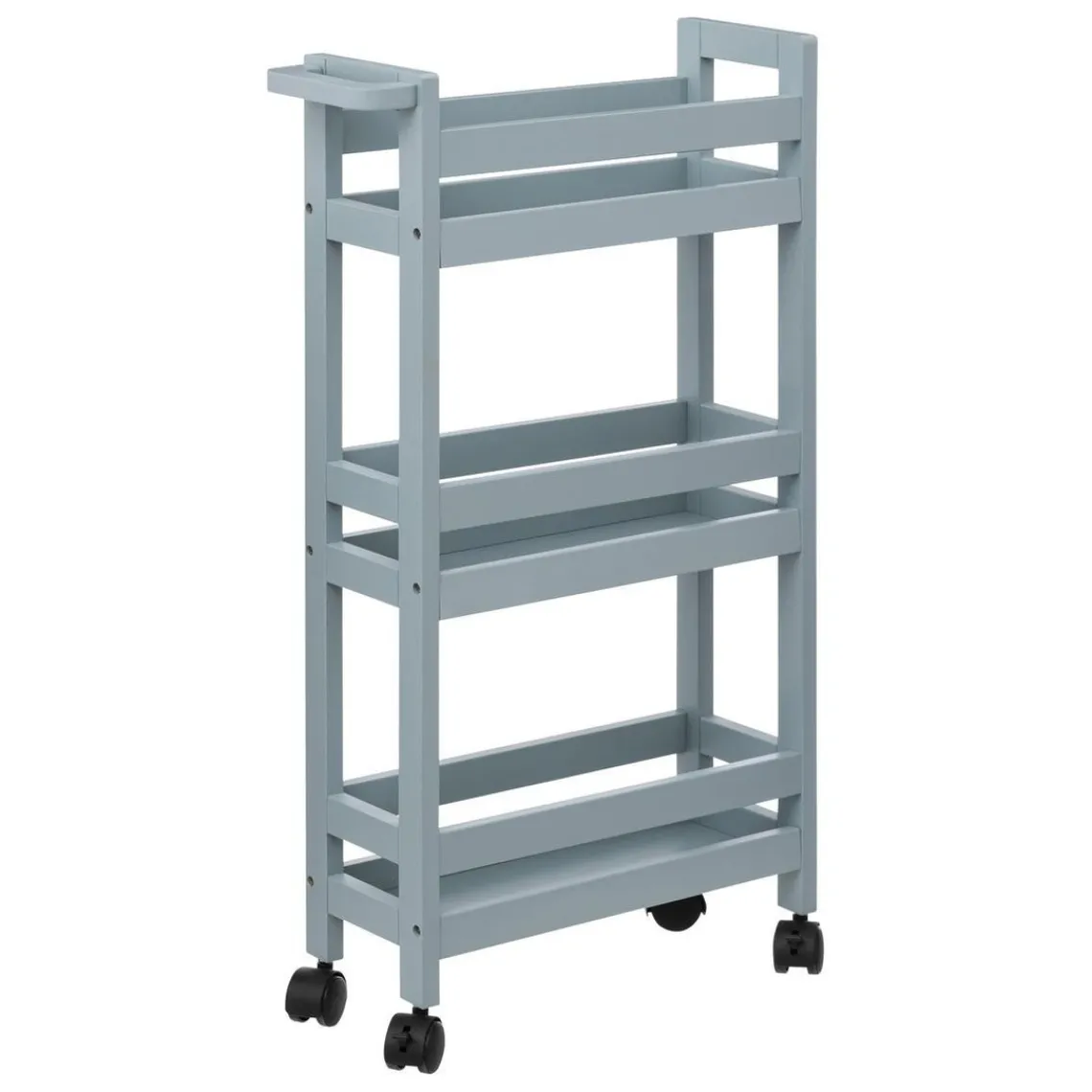3S. x Home Desserte à roulettes 3 niveaux Bleu New