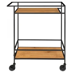 House Nordic Desserte A Roulettes VITA Noir Et Naturel New