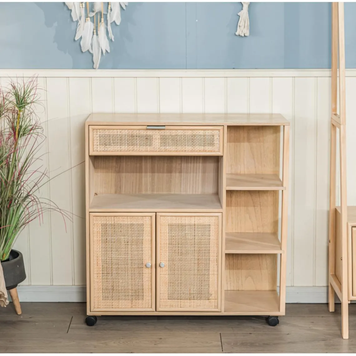 3S. x Home Desserte Chariot Bois Massif Sale